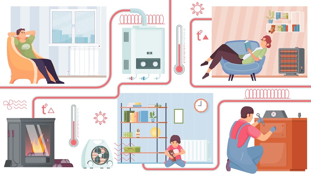 heating-system-flat-illustration