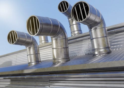 exhaust pipes
