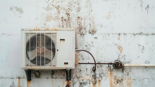 old-rusty-air-source-heat-pump